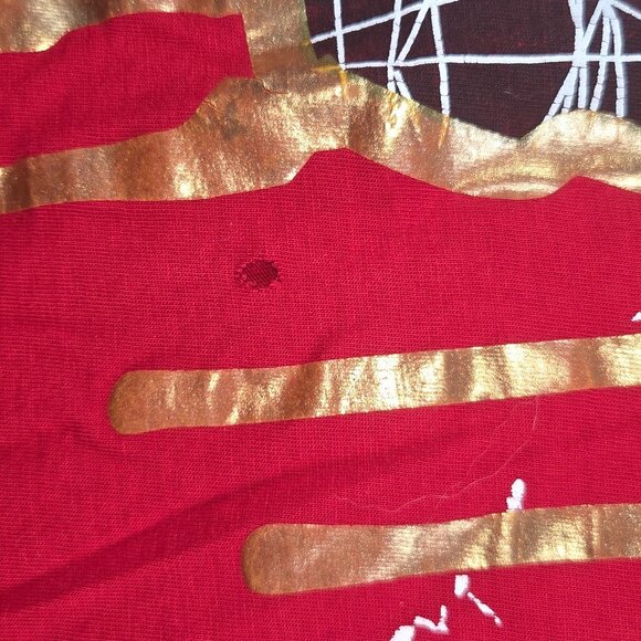 Urban Hip Hop Hoodie Tee XL – Bold Bull Graphic Red/Black - Picture 4 of 5